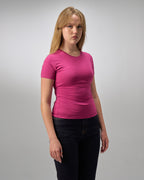 COTTON ROUND NECK -MULBERRY