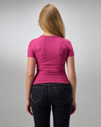 COTTON ROUND NECK -MULBERRY