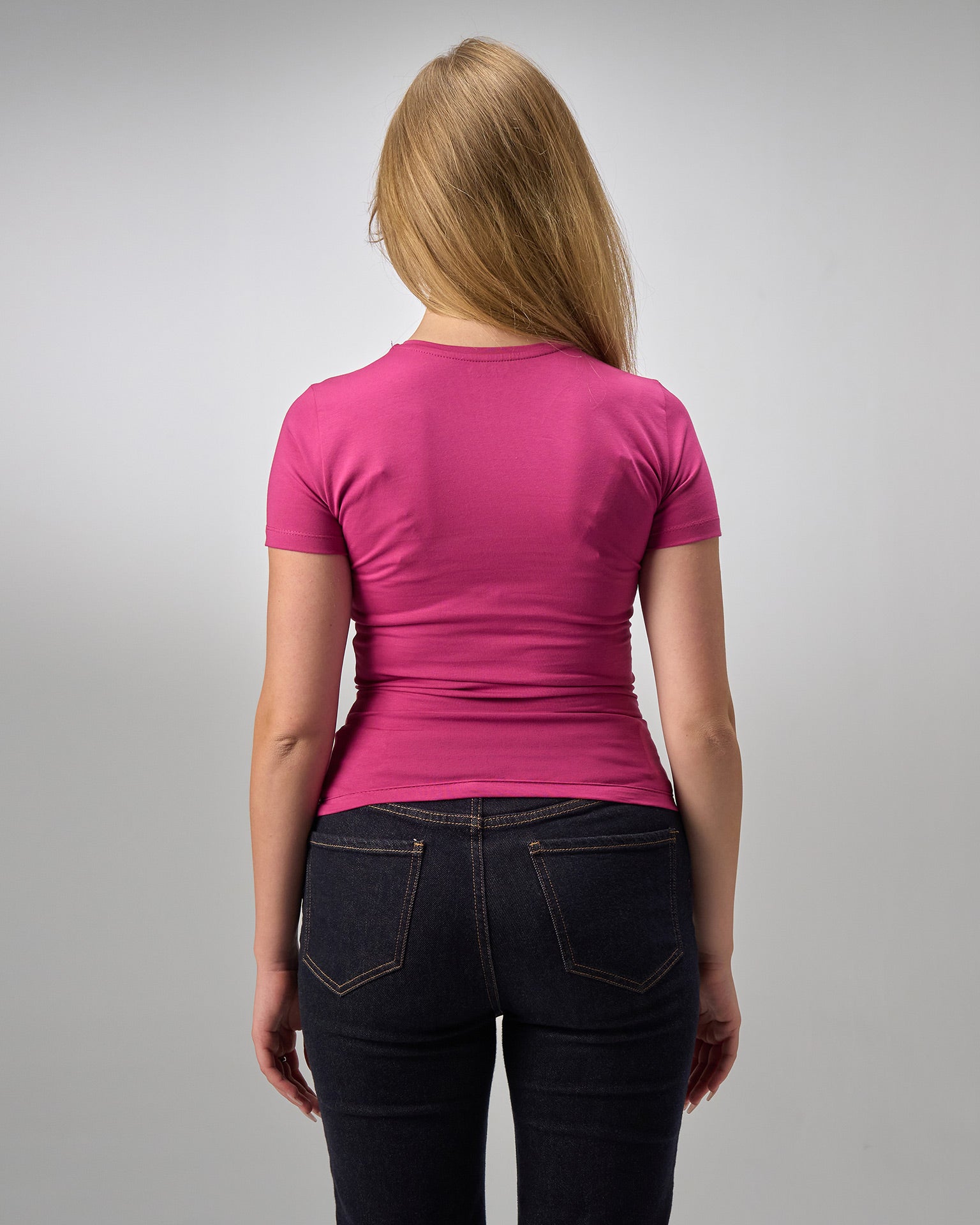 COTTON ROUND NECK -MULBERRY