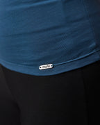 COTTON U-SHAPED NECK - PETROL BLUE