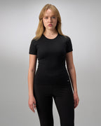 COTTON ROUND NECK - BLACK