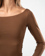 COTTON BOAT NECK LONG SLEEVE