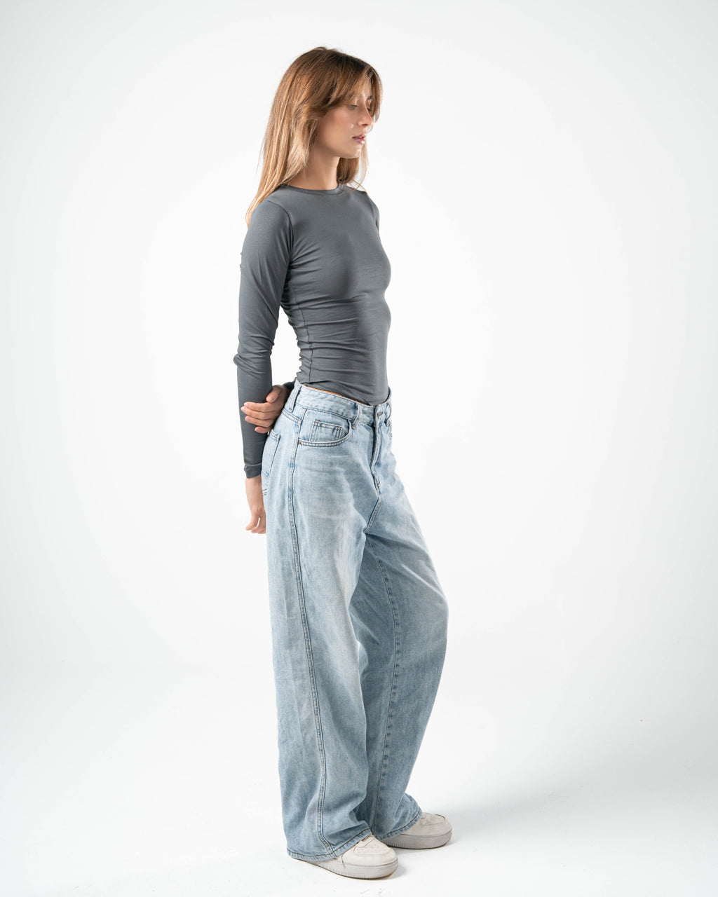 COTTON ROUND NECK LONG SLEEVE