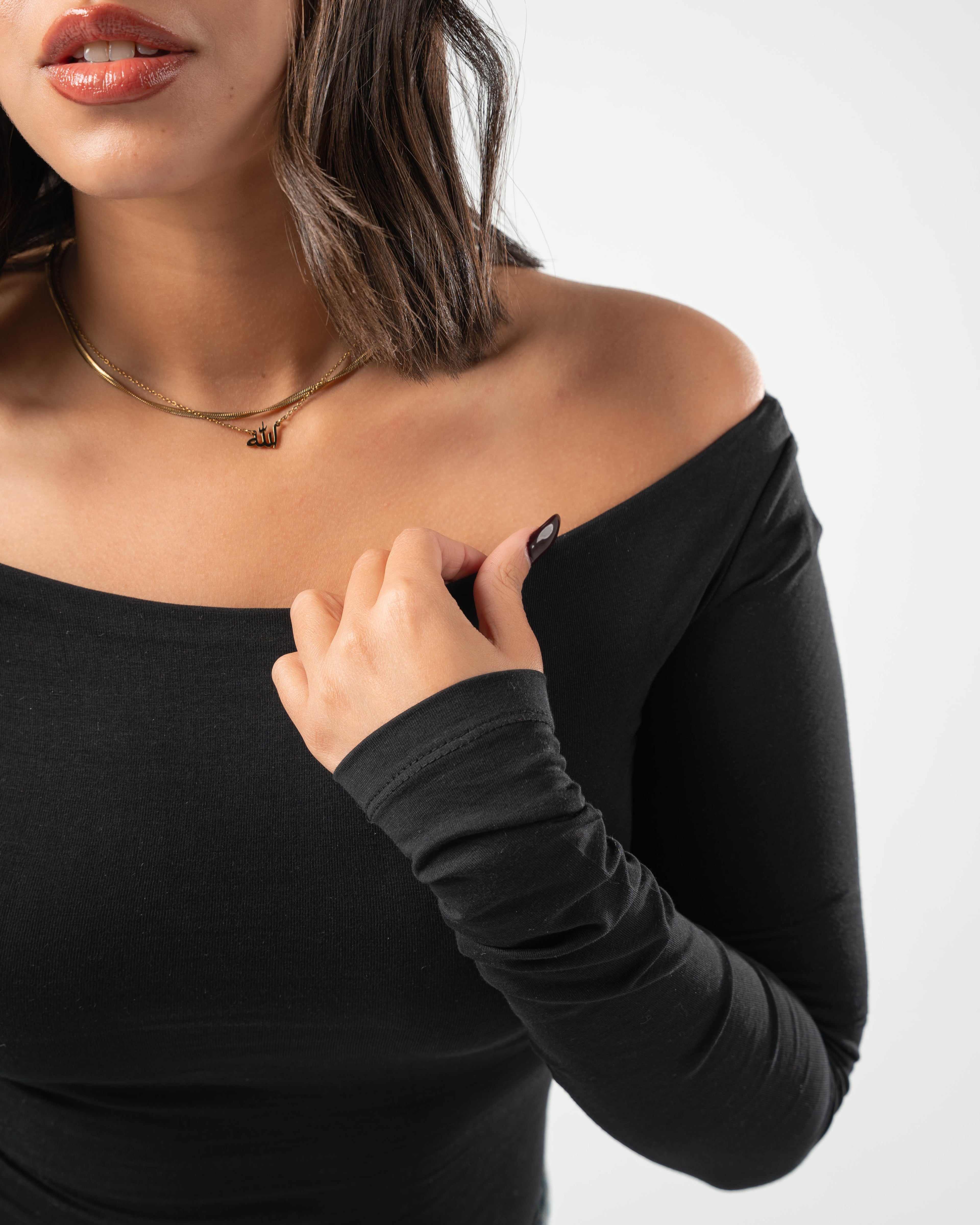 COTTON BOAT NECK LONG SLEEVE