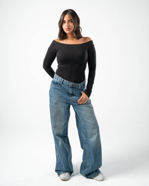 COTTON BOAT NECK LONG SLEEVE