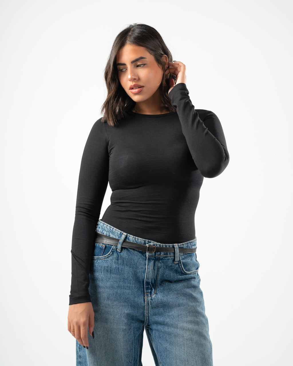 COTTON ROUND NECK LONG SLEEVE