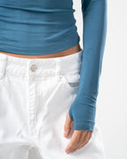 COTTON BOAT NECK LONG SLEEVE