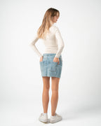 COTTON SQUARE NECK LONG SLEEVE