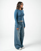 COTTON ROUND NECK LONG SLEEVE