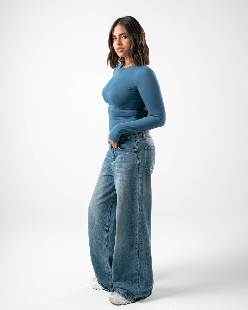 COTTON ROUND NECK LONG SLEEVE