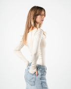 COTTON BOAT NECK LONG SLEEVE
