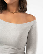 COTTON BOAT NECK LONG SLEEVE