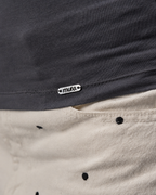 COTTON C-SQUARE NECK- DARK GREAY