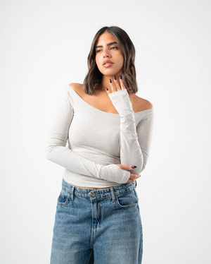 COTTON BOAT NECK LONG SLEEVE