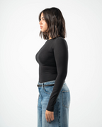 COTTON ROUND NECK LONG SLEEVE