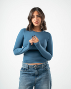 COTTON ROUND NECK LONG SLEEVE