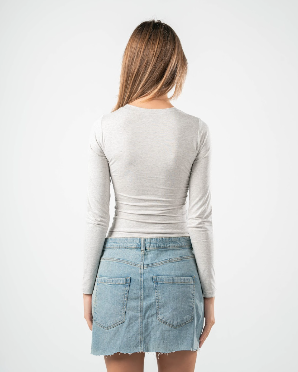 COTTON ROUND NECK LONG SLEEVE